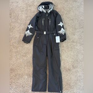 Rare Bogner Ski Suit Snowsuit Eskimo Goan Thylmann Embroidered Huskies Womens 12